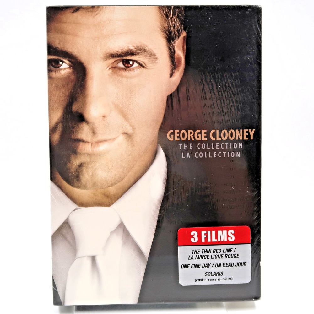 George Clooney Collection DVD 3-Disc Set Solaris One Fine Day Thin Red Line NEW
